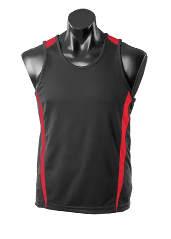 Aussie Pacific Casual Wear Black/Red / 6 AUSSIE PACIFIC Eureka kids singlet - 3104